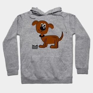 Witzige Hunde Zeichnung Hoodie